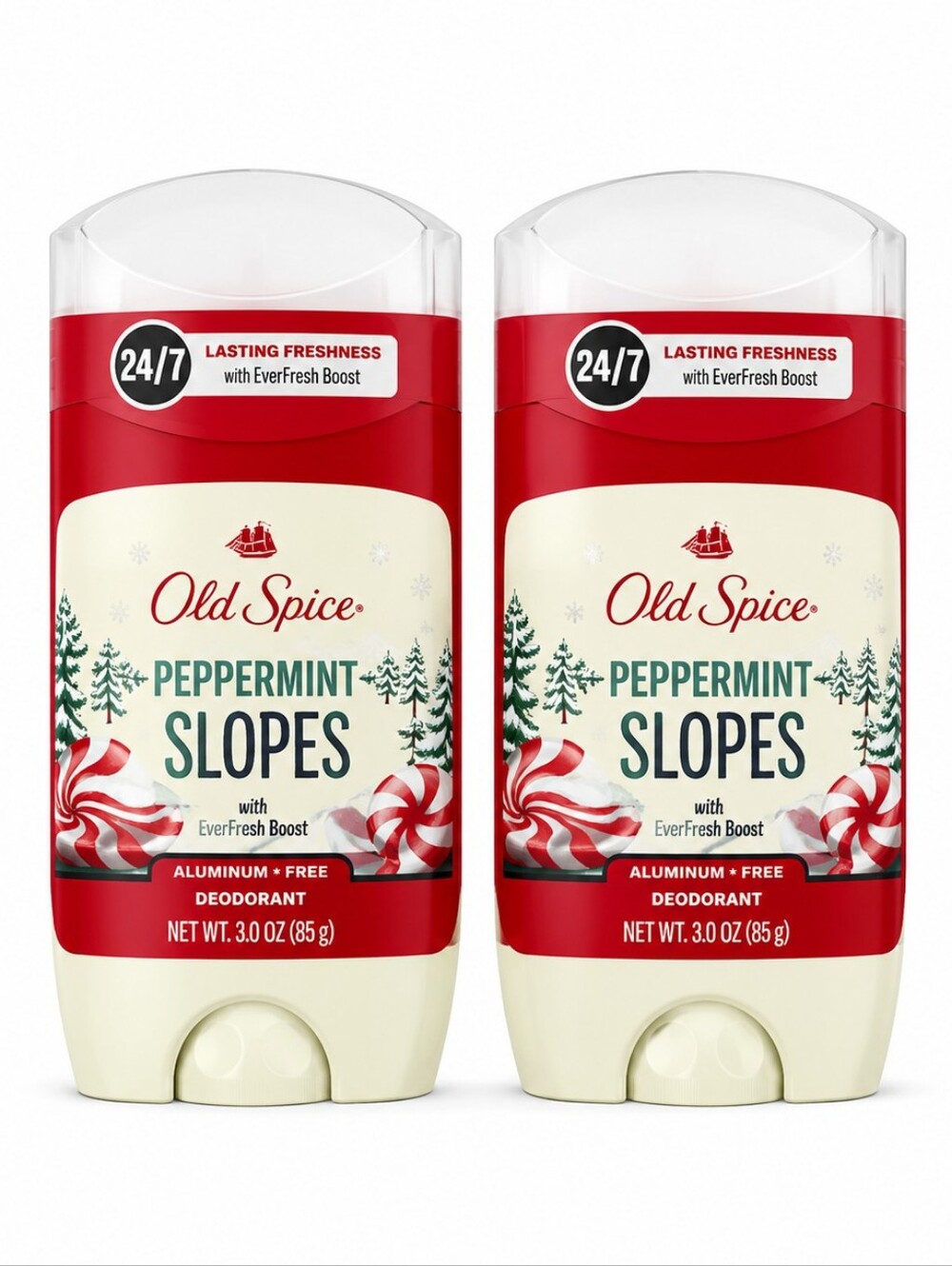 NEW Old Spice Peppermint Slopes Aluminum Free Deodorant LOT OF 2